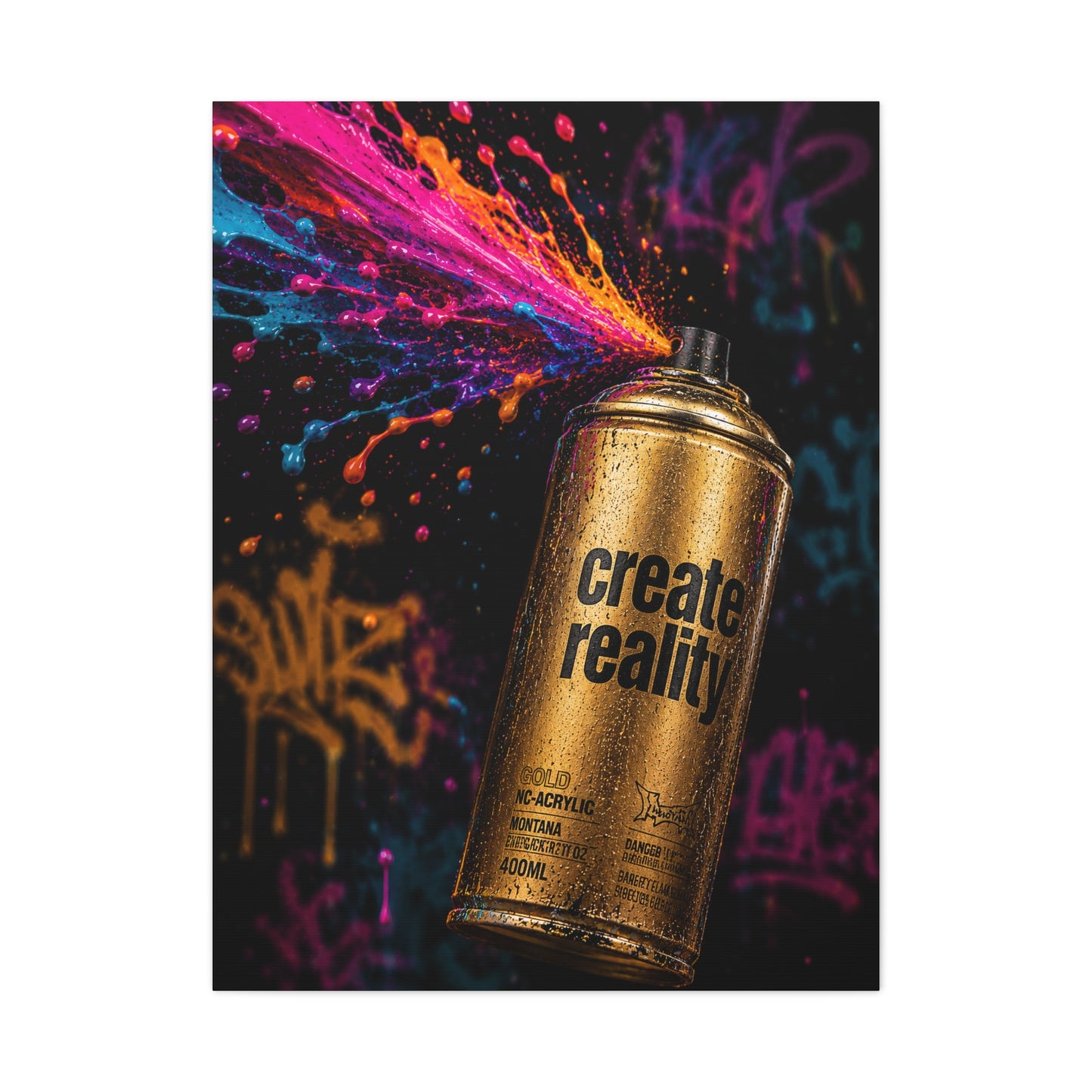 Urban Spray Burst Graffiti Street Wall Art & Canvas Print