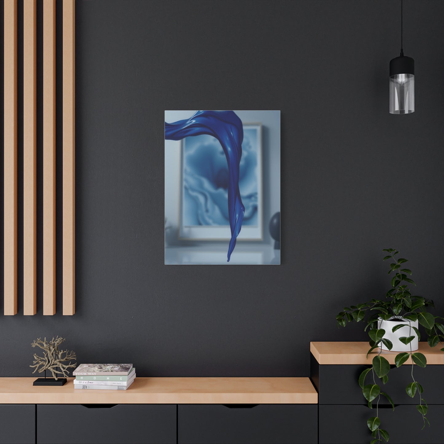 Navy Blue Art Refined Canvas Wall Art & Canvas Print