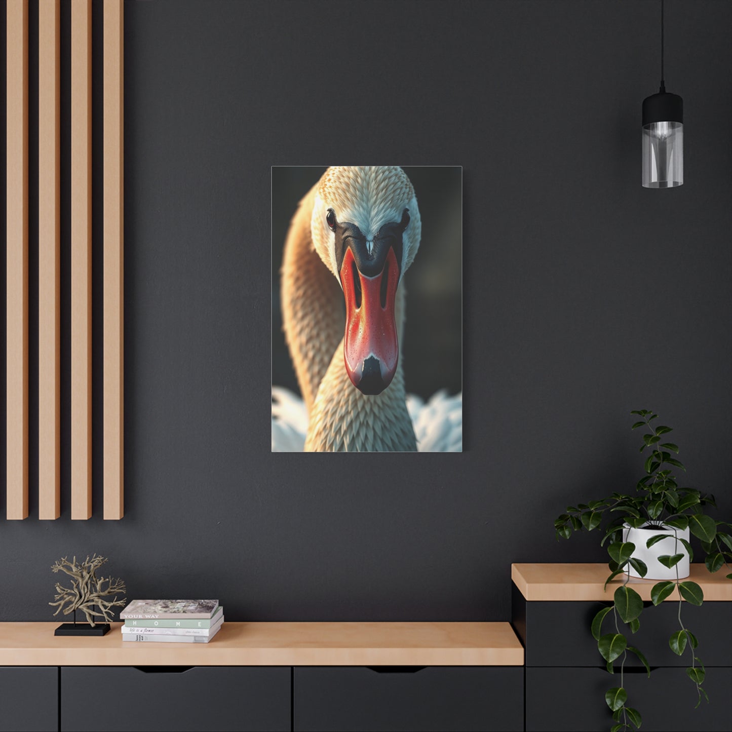Swan Art Refined Canvas Wall Art & Canvas Print