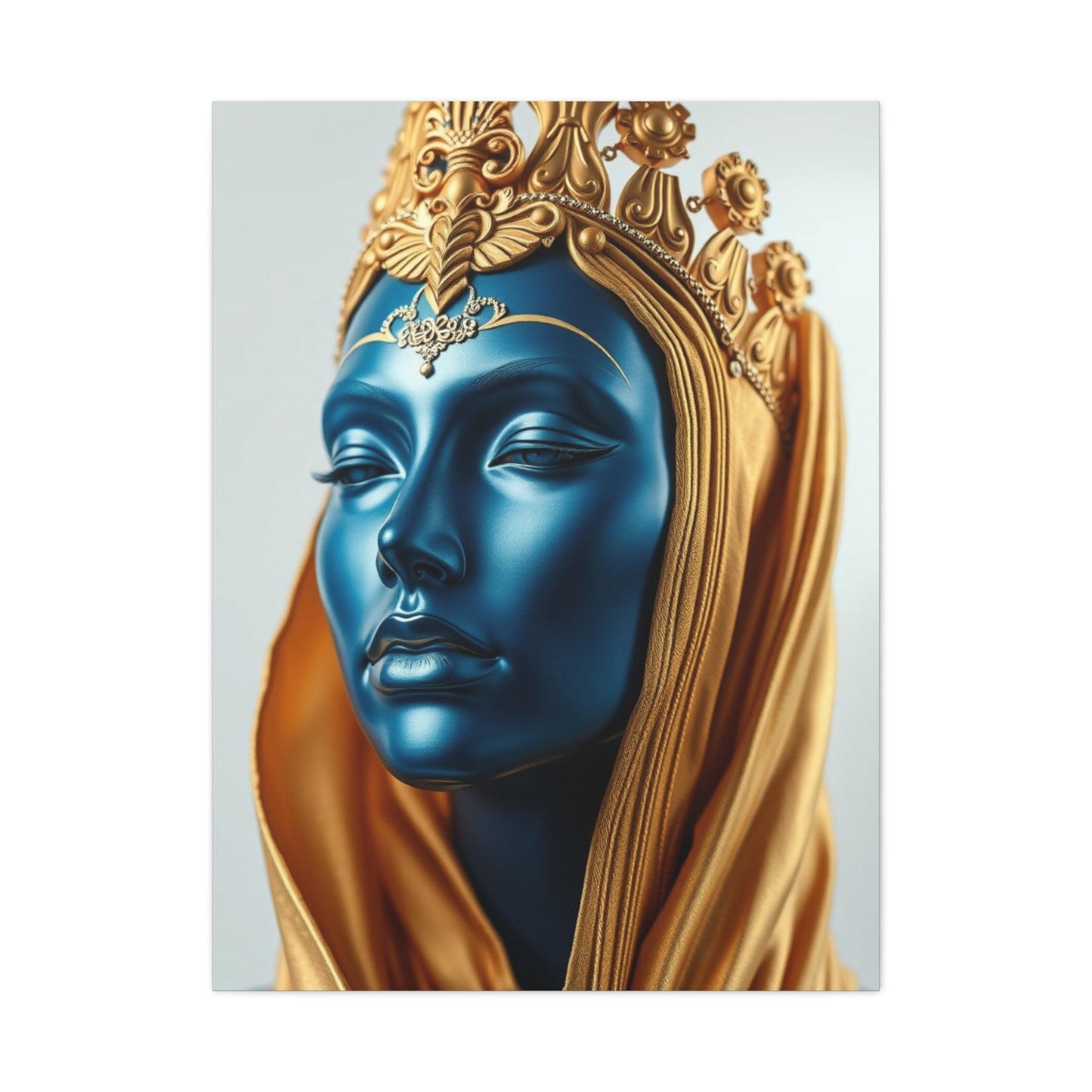 Masterpiece Blue & Gold Art Vision Wall Art & Canvas Print