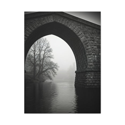 Misty Archway Bridge Scene Wall Art & Canvas Prints