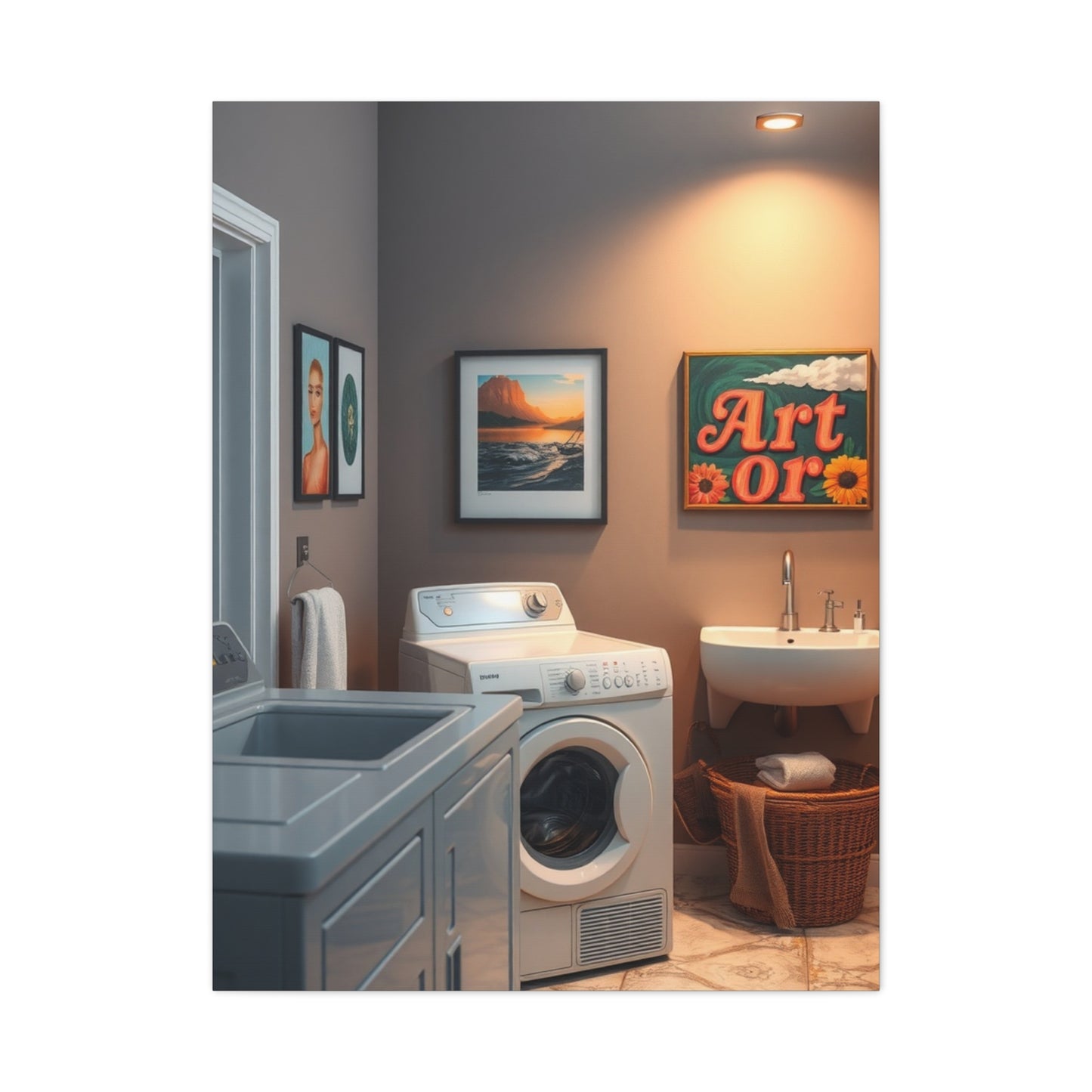 Laundry Room Art Refined Canvas Wall Art & Canvas Print
