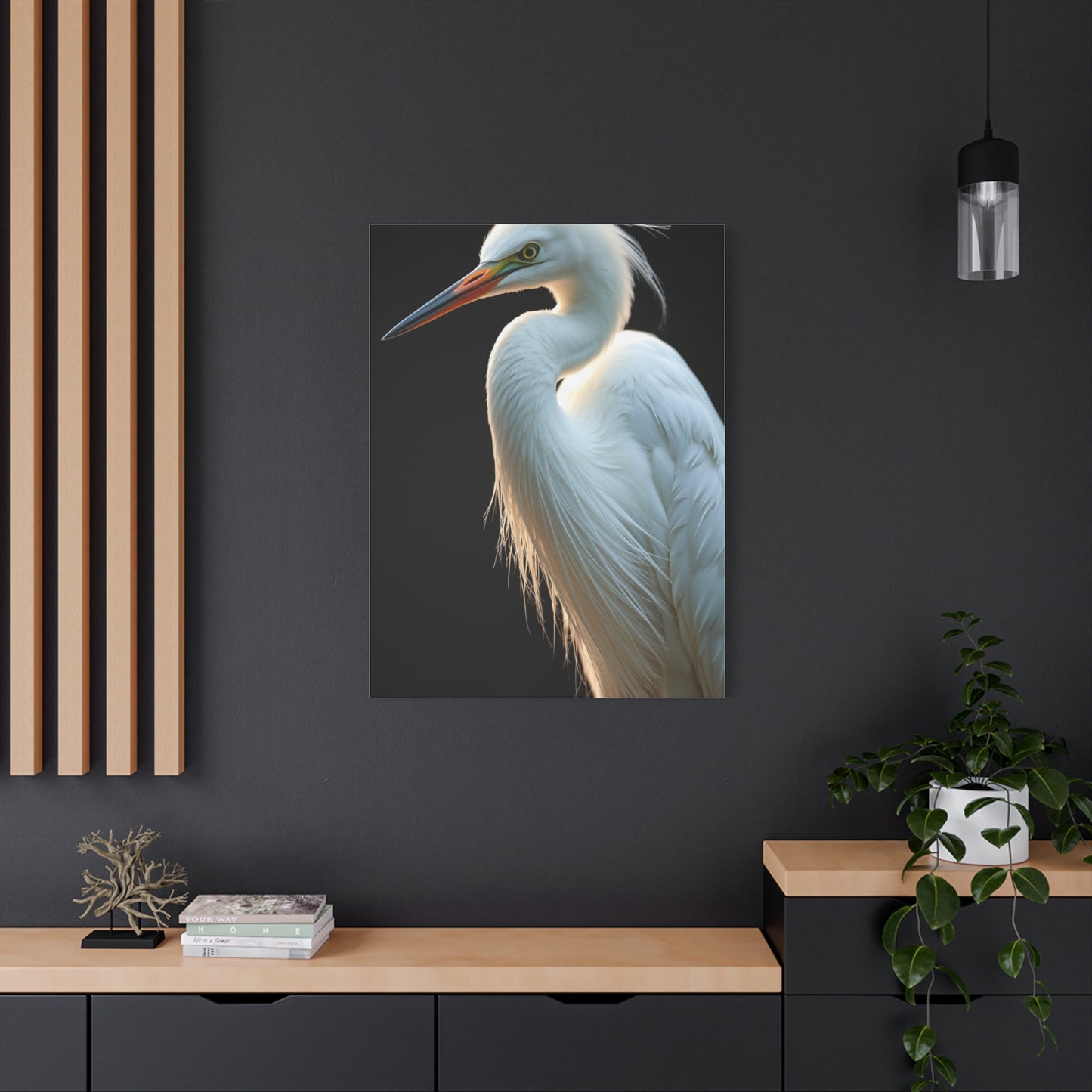 Supreme Egret Art Collection Wall Art & Canvas Print