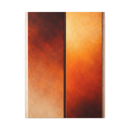 Golden Hour Diptych Color Field Wall Art & Canvas Print