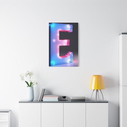 The Letter E - Art Luxury Canvas Wall Art & Canvas Print