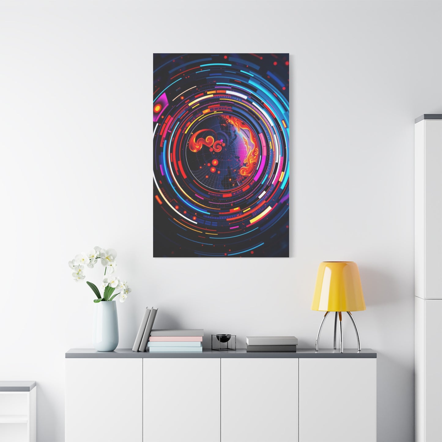 Vision Circular Abstract Art Art Wall Art & Canvas Print