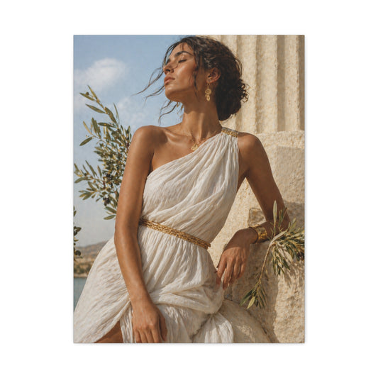 Contemporary Greek Goddess Portrait Wall Art & Canvas Print