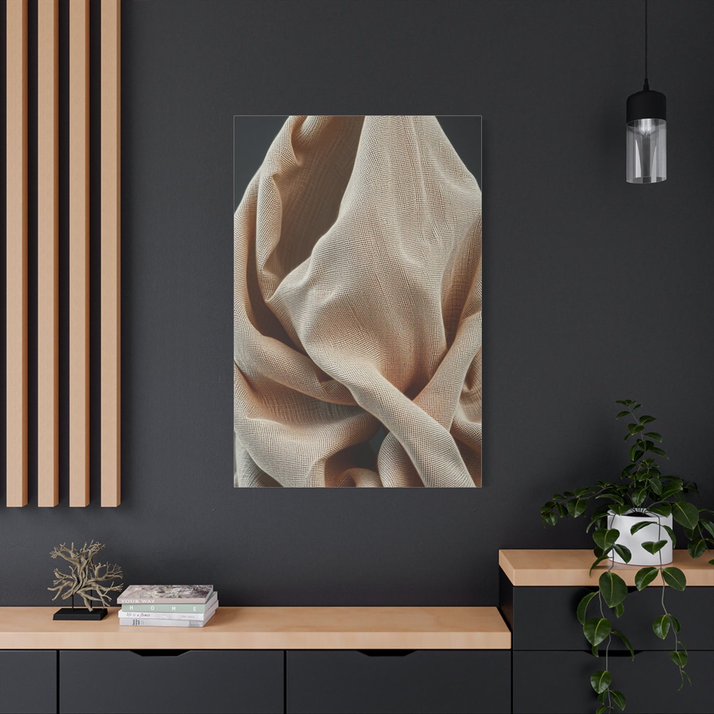 Taupe, Linen, and Gray Art Refined Canvas Wall Art & Canvas Print