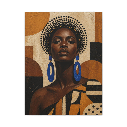 Afrocentric Power Portrait Wall Art & Canvas Print