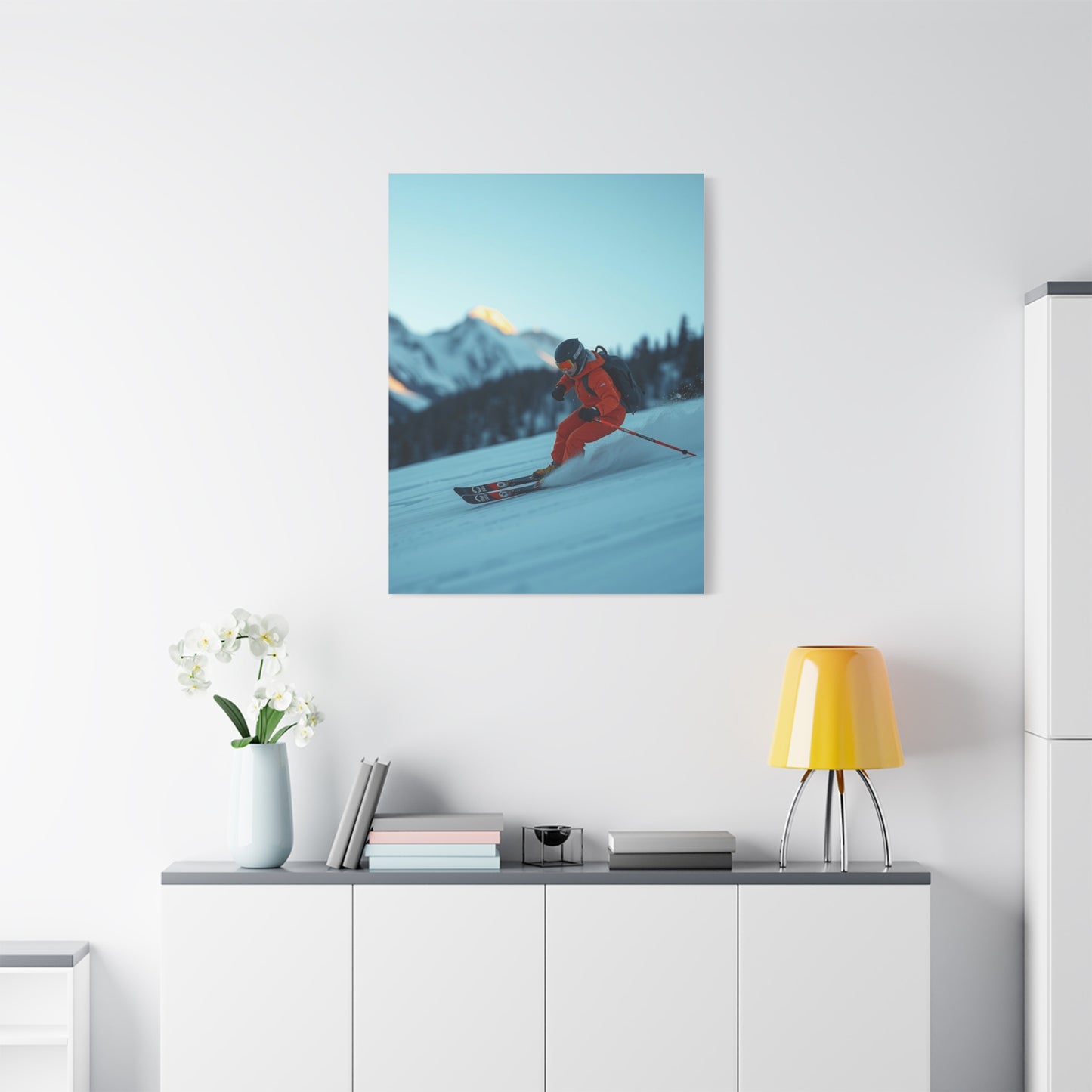 Masterpiece Skiing Art Vision Wall Art & Canvas Print