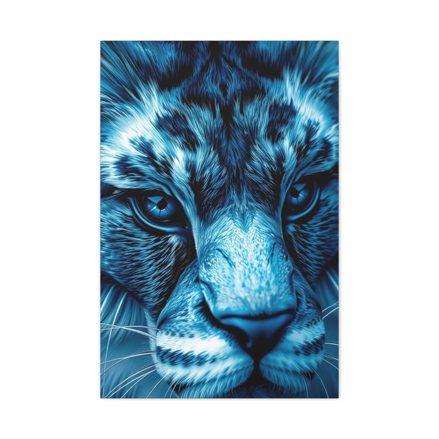 Masterpiece Blue & Gray Art Vision Wall Art & Canvas Print