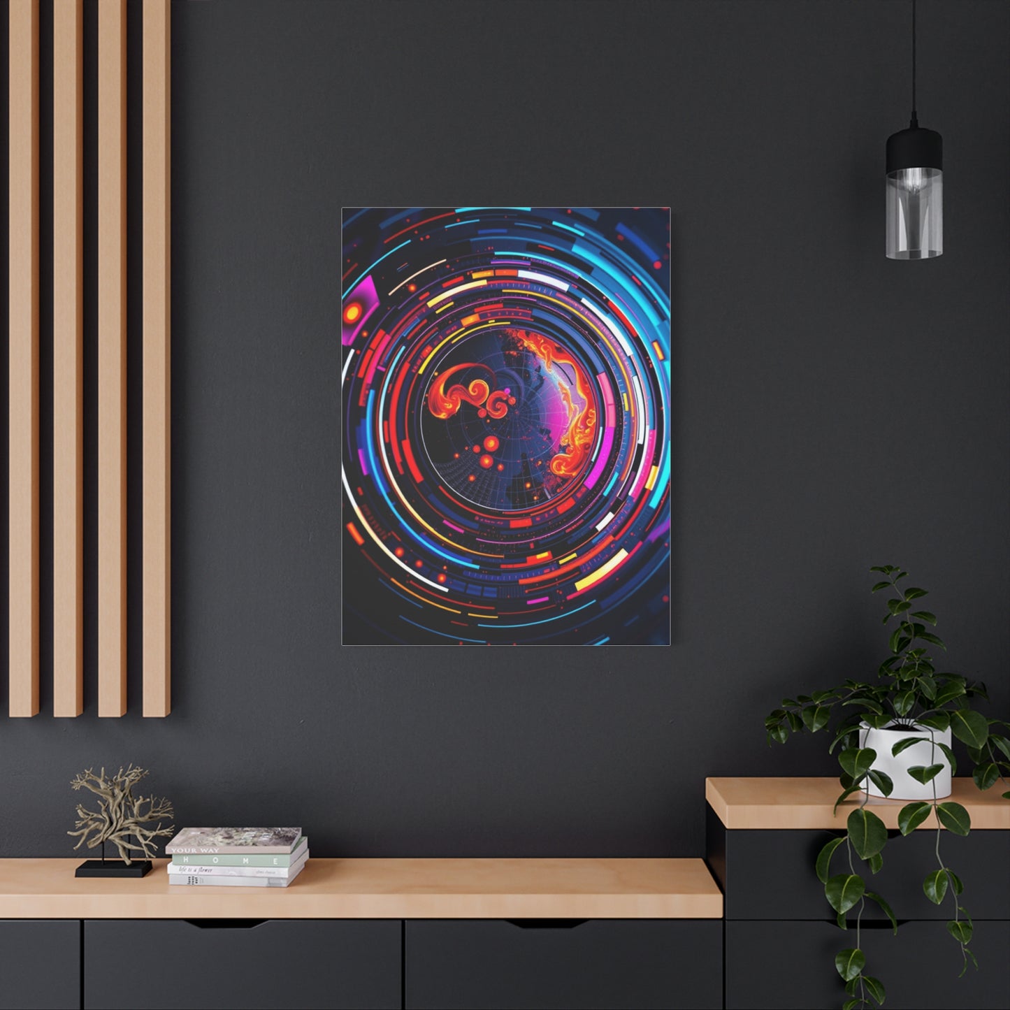 Vision Circular Abstract Art Art Wall Art & Canvas Print