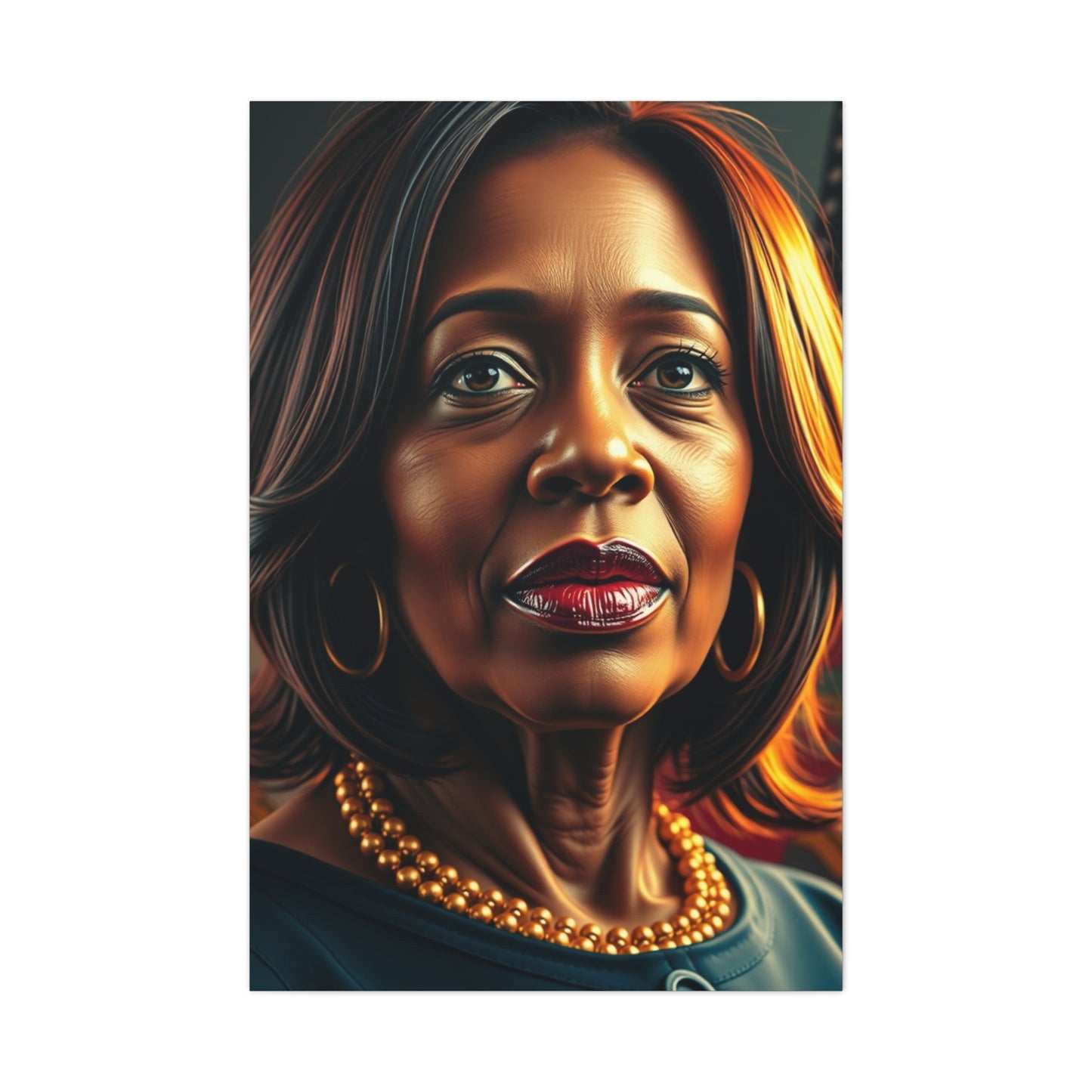 Kamala Harris Art Luxury Canvas Wall Art & Canvas Print