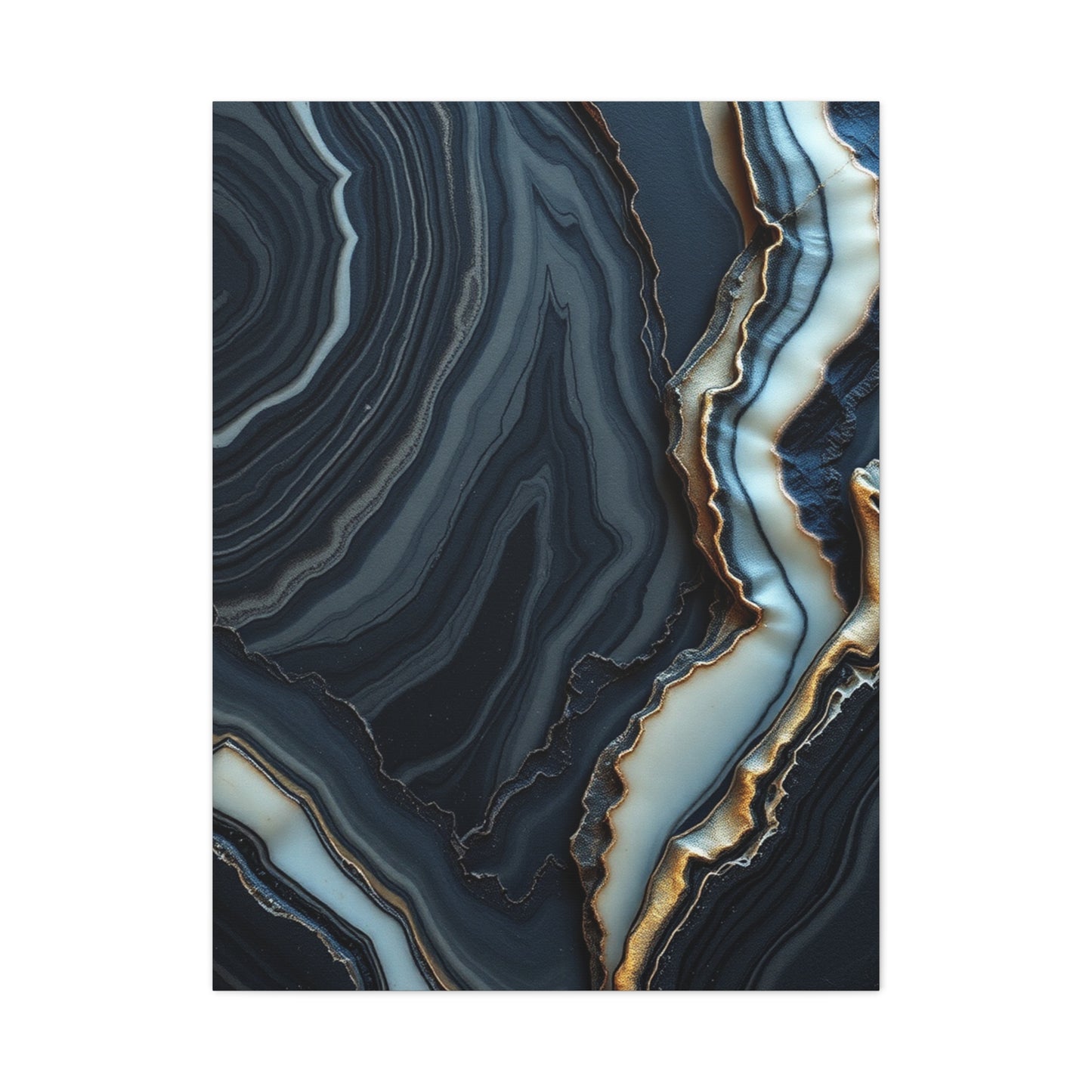 Masterpiece Charcoal, Onyx, and Ivory Art Vision Wall Art & Canvas Print