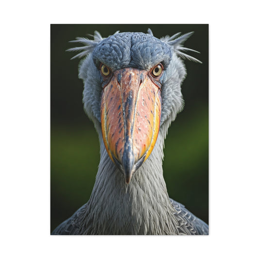 Majestic Shoebill Stork Close-Up Wall Art & Canvas Prints