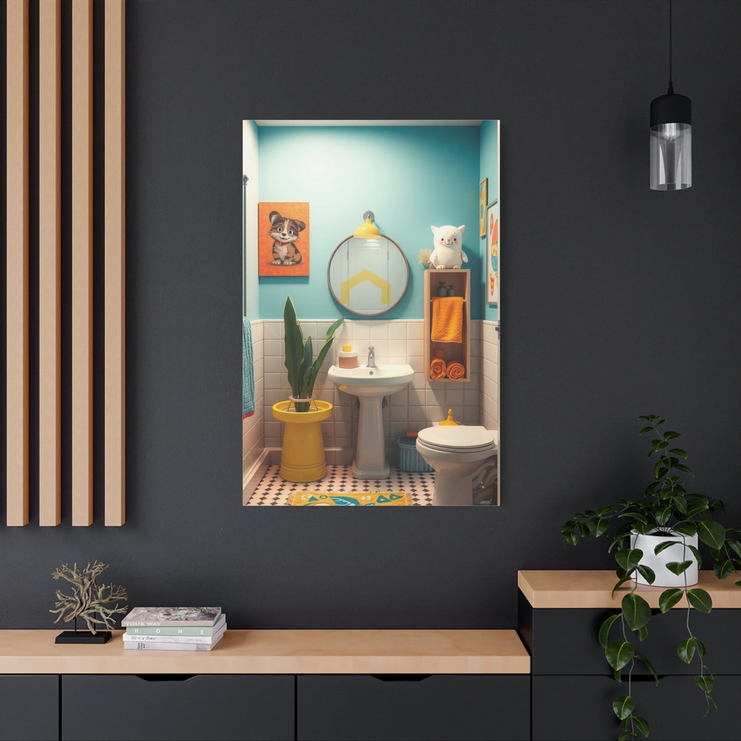 Supreme Kid’s Bathroom Art Collection Wall Art & Canvas Print