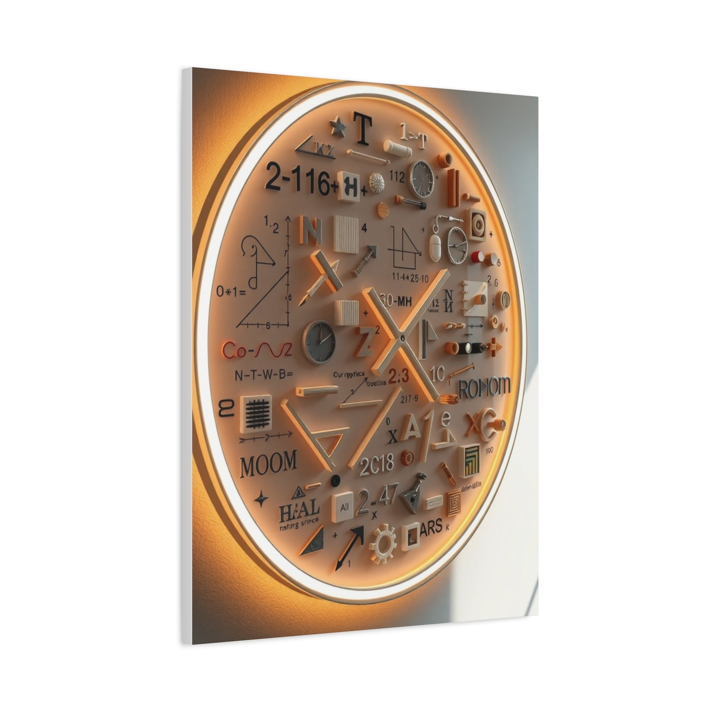 Modern Math Art for Creative Spaces Refined Canvas Wall Art & Canvas Print