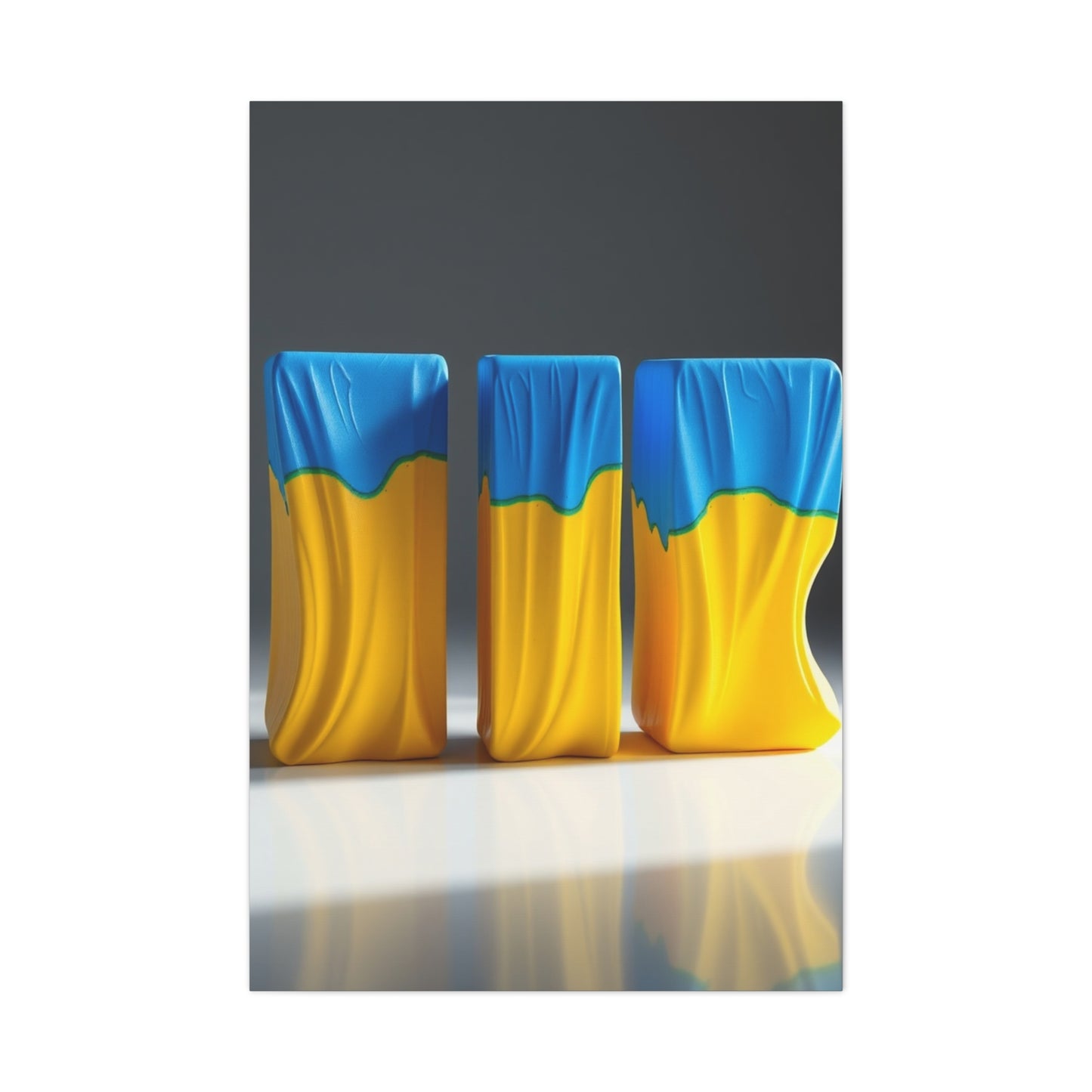 Supreme Blue & Yellow Art Collection Wall Art & Canvas Print