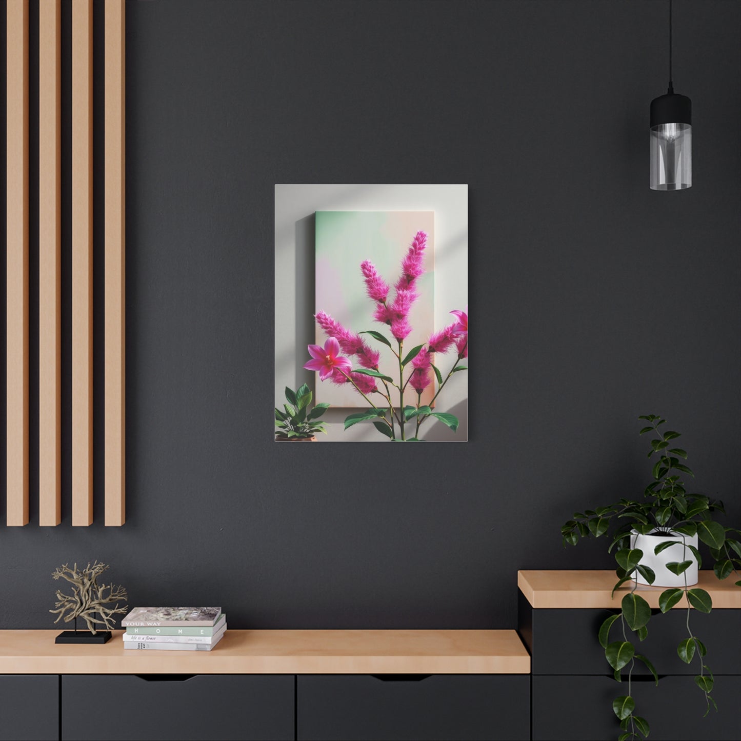 Supreme Green & Pink Canvas Art Collection Wall Art & Canvas Print