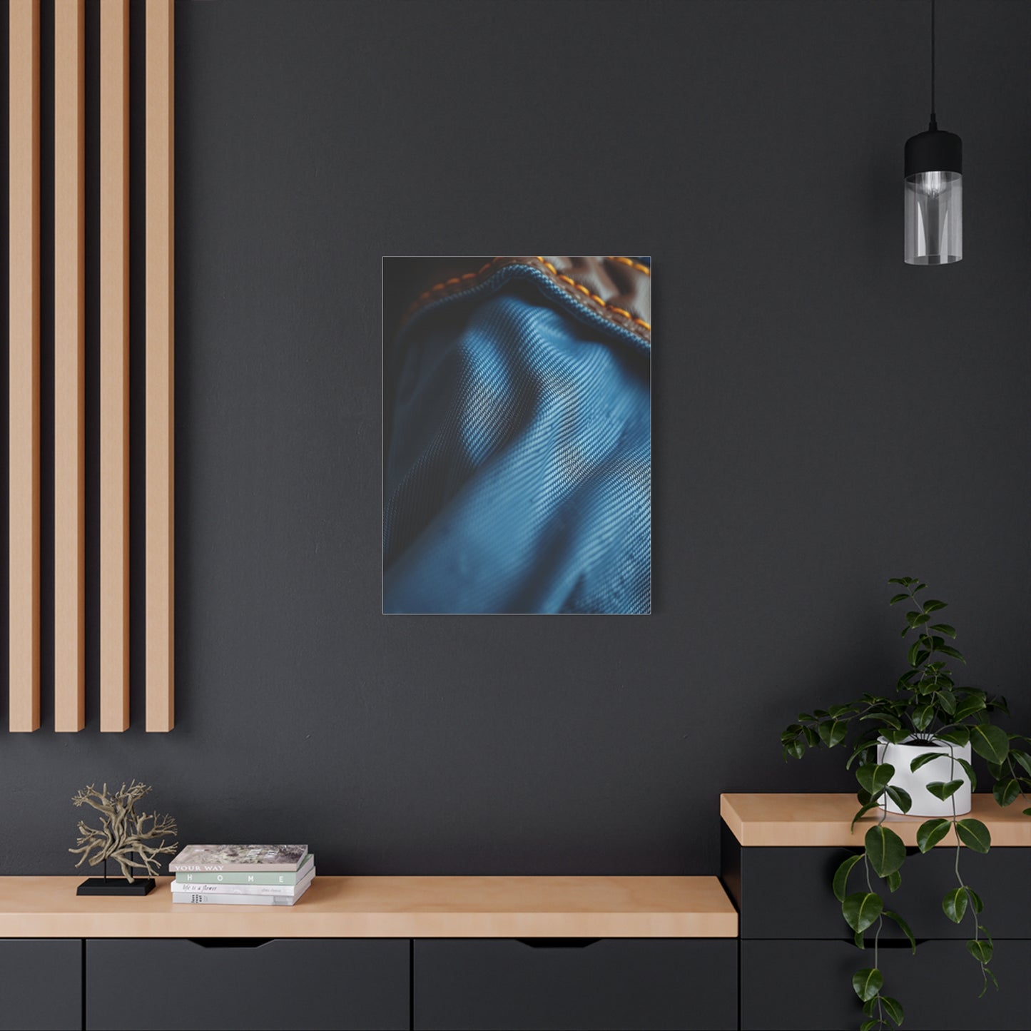 Supreme Denim and Leather Art Collection Wall Art & Canvas Print