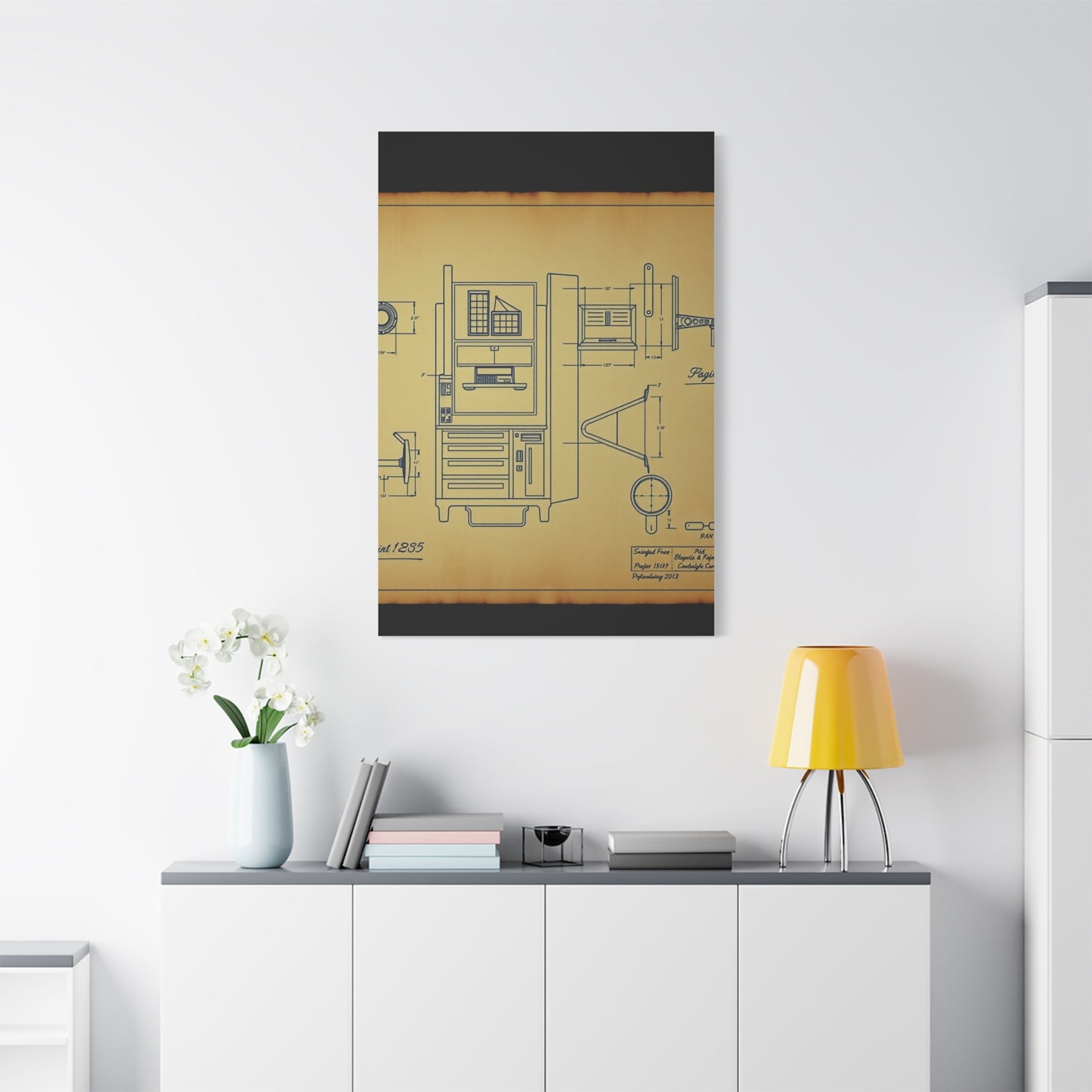 Elite Blueprint & Patent Sketches Art Vision Wall Art & Canvas Print