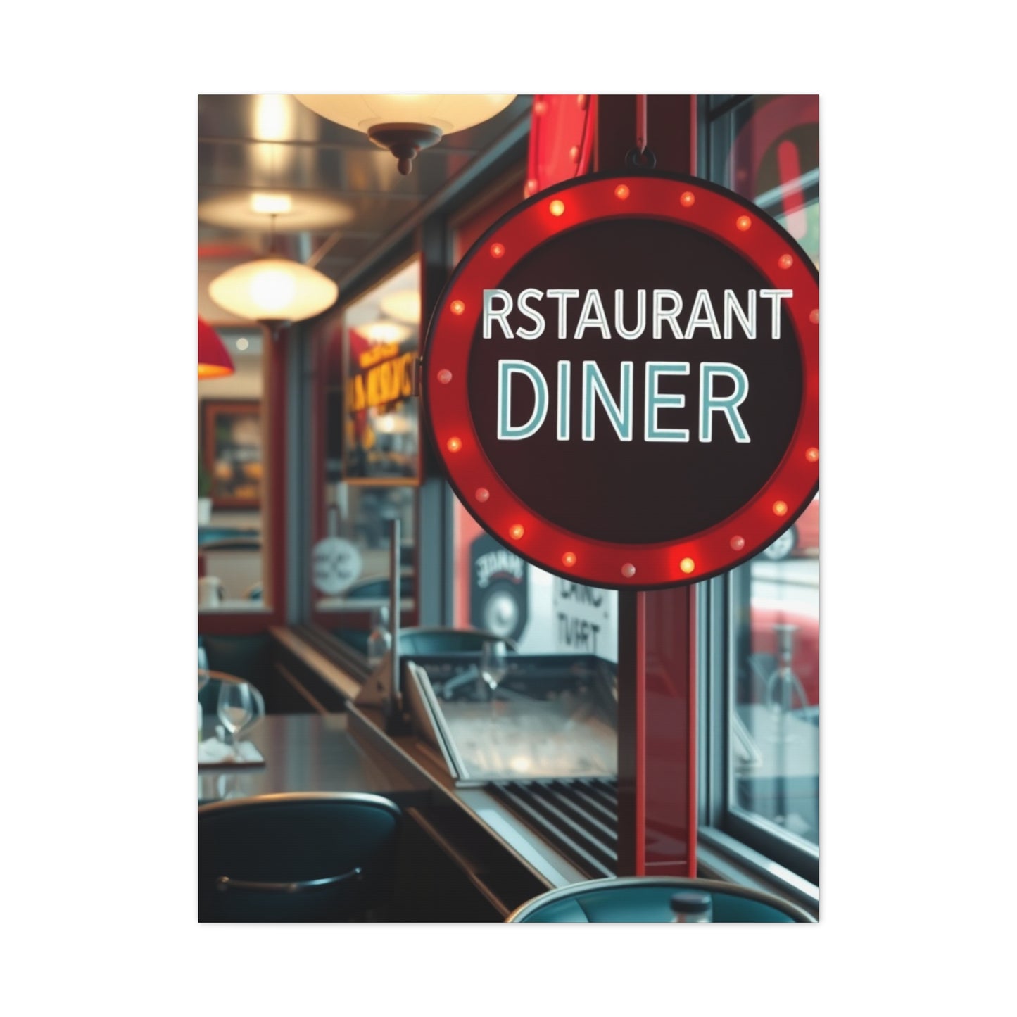 Restaurant & Diner Art Luxury Canvas Wall Art & Canvas Print