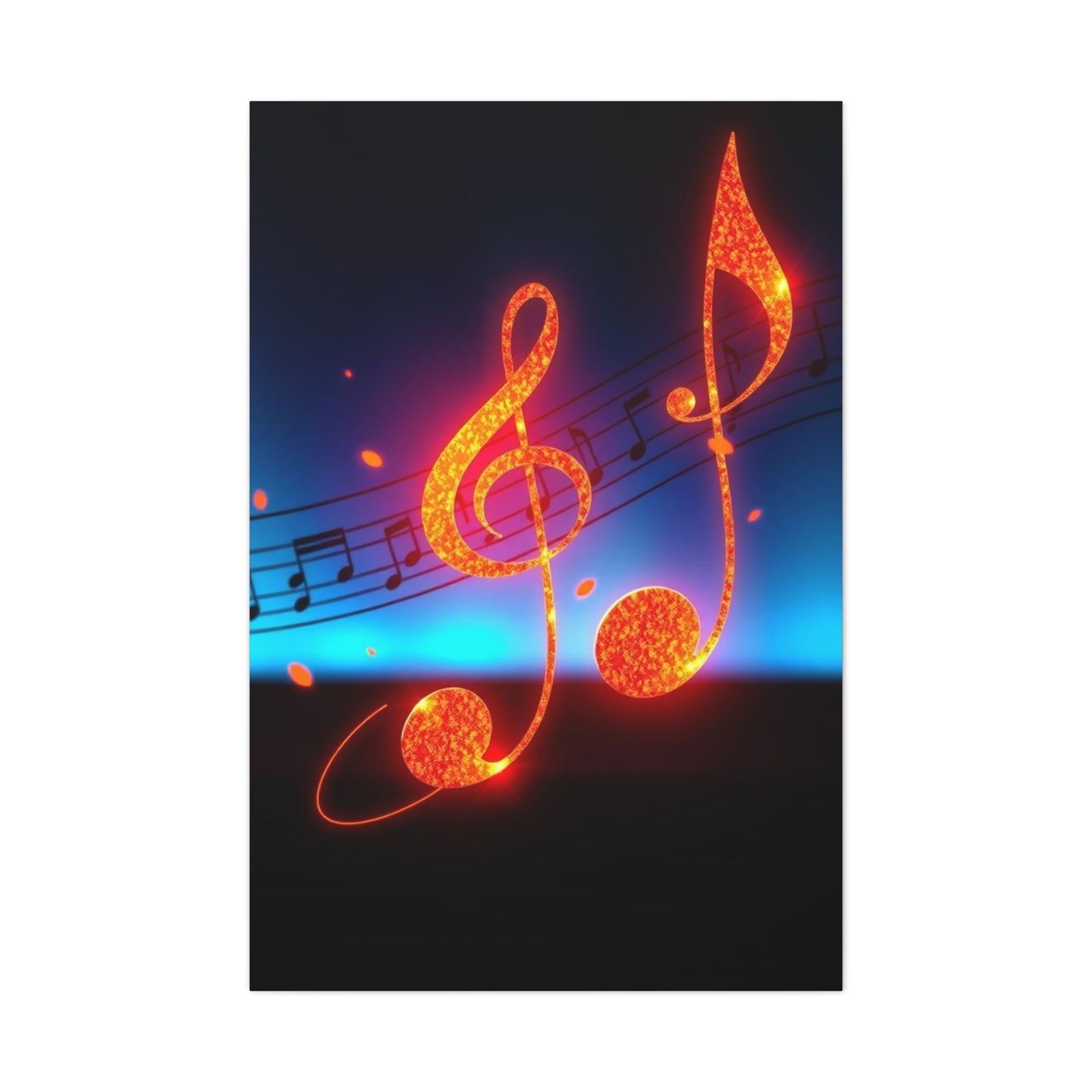 Musical Notes Art Refined Canvas Wall Art & Canvas Print