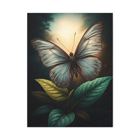 Luminous Pale Wing Butterfly Garden Portrait Wall Art & Canvas Prints