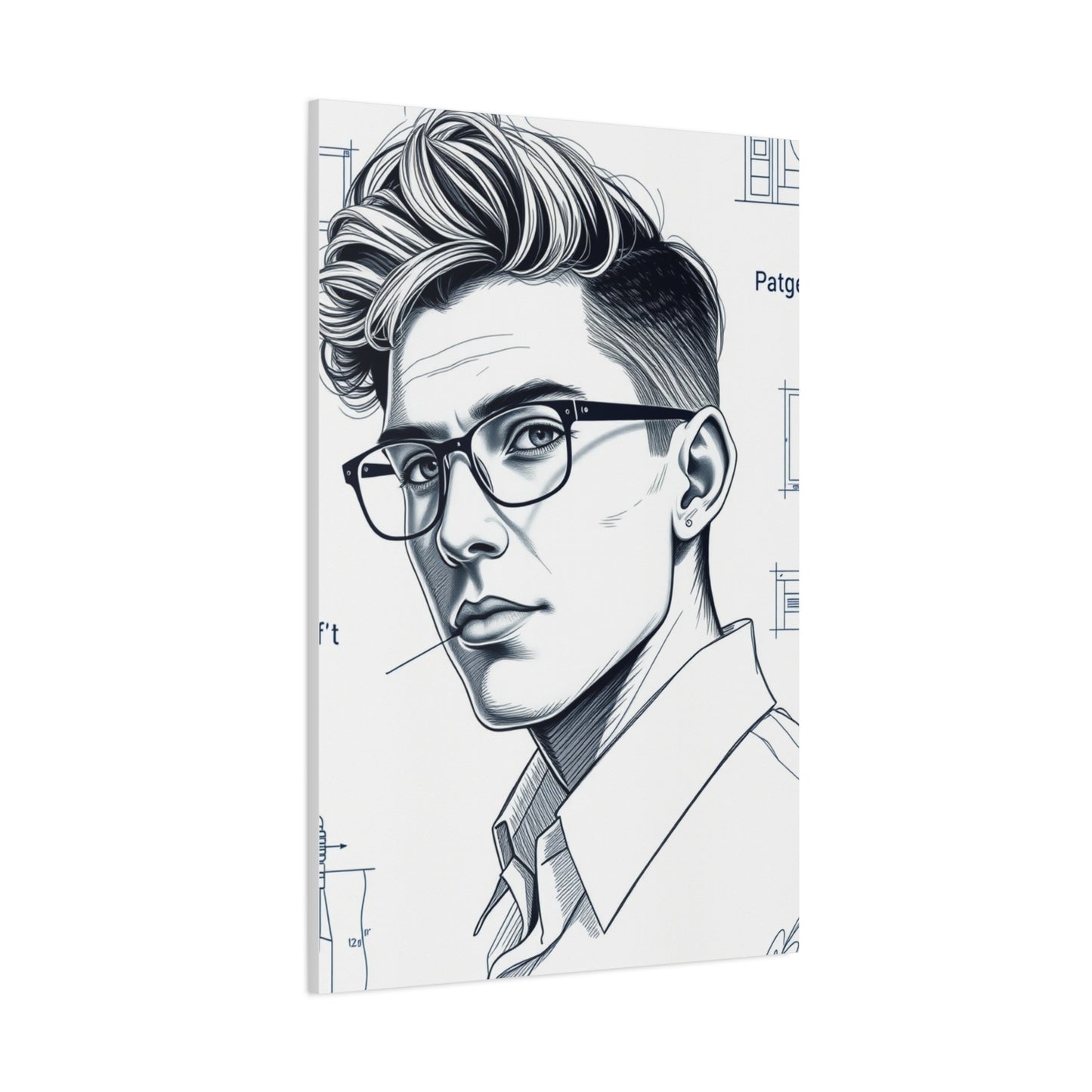 Supreme Blueprint & Patent Sketches Art Collection Wall Art & Canvas Print