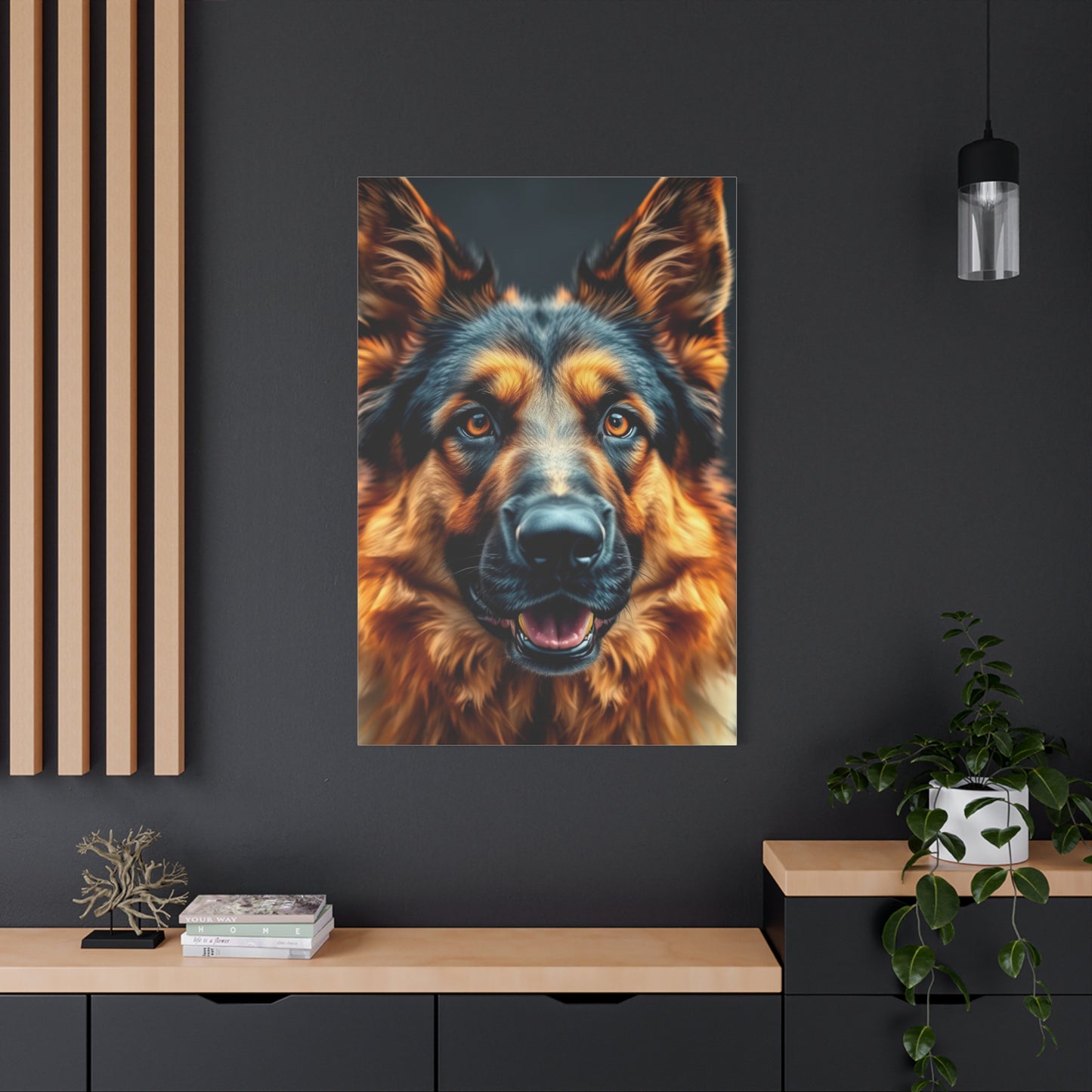 Elite German Shepherd Art Vision Wall Art & Canvas Print