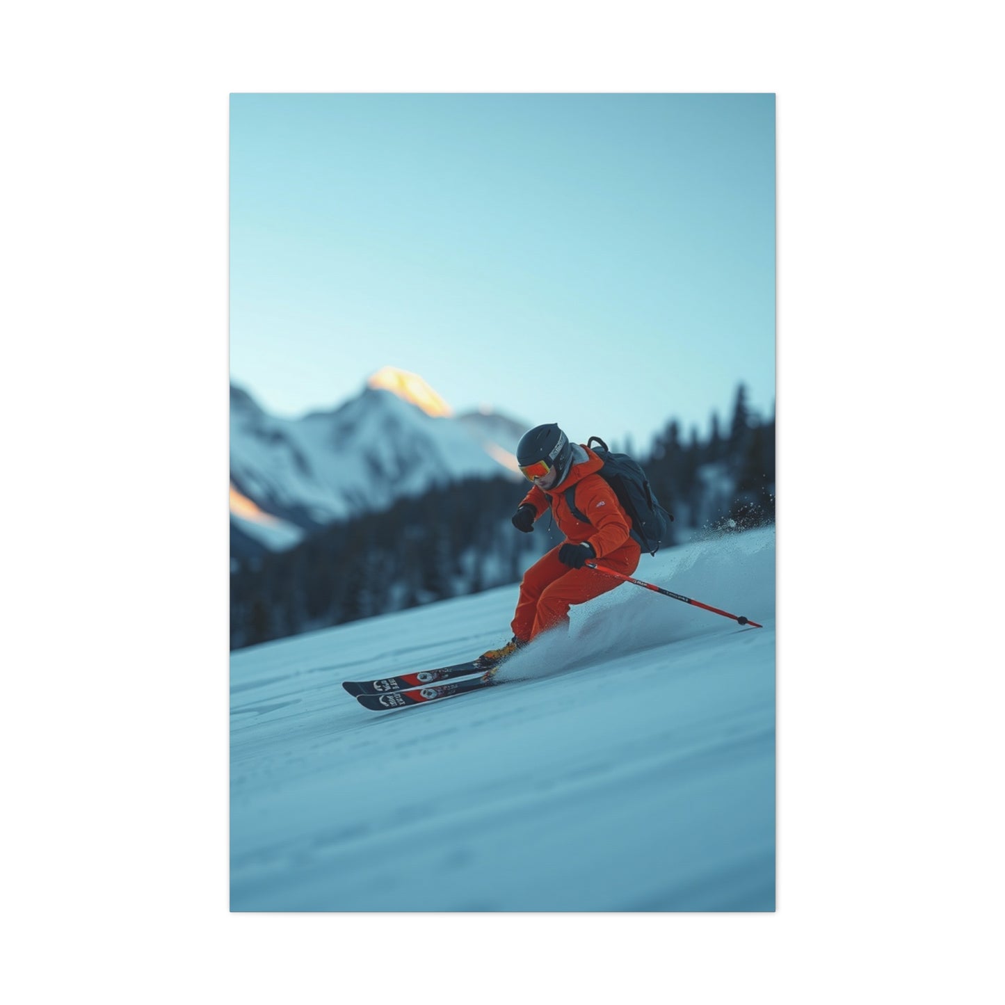 Masterpiece Skiing Art Vision Wall Art & Canvas Print