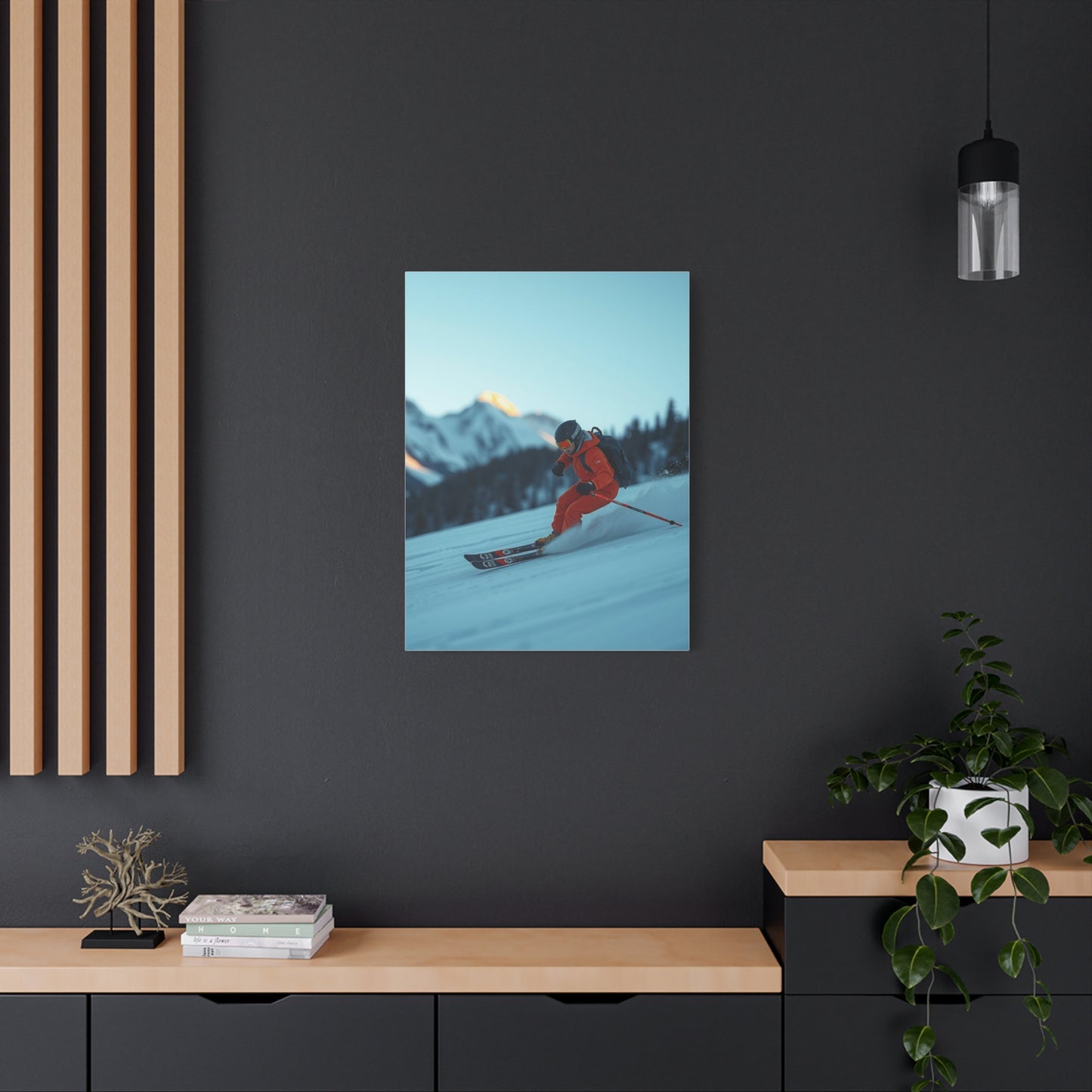 Masterpiece Skiing Art Vision Wall Art & Canvas Print
