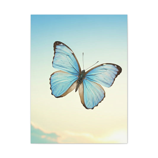 Blue Sky Butterfly Serenity Wall Art & Canvas Prints