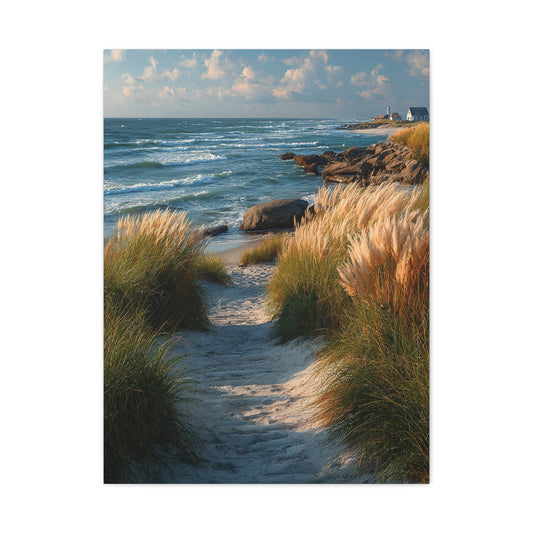 Coastal Dune Path Landscape Wall Art & Canvas Print