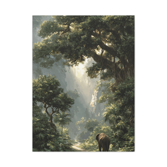 Ornate Royal Indian Elephant Wall Art & Canvas Print