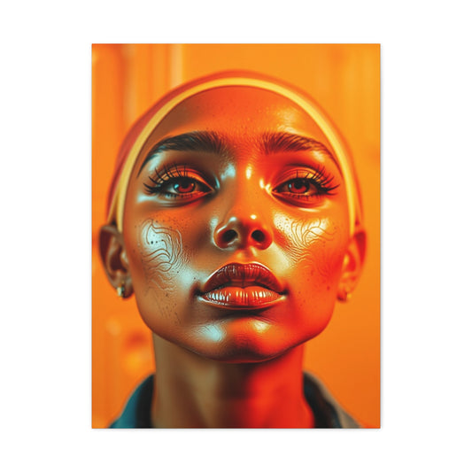 Pop of Orange Art Luxury Canvas Wall Art & Canvas Print