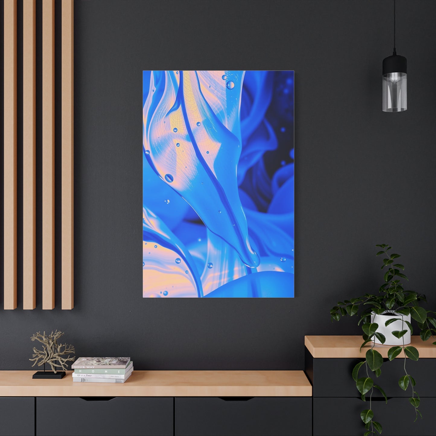 Vision Blue Abstract Art Art Wall Art & Canvas Print