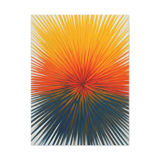 Radiant Sunburst Horizon Abstract Wall Art & Canvas Prints