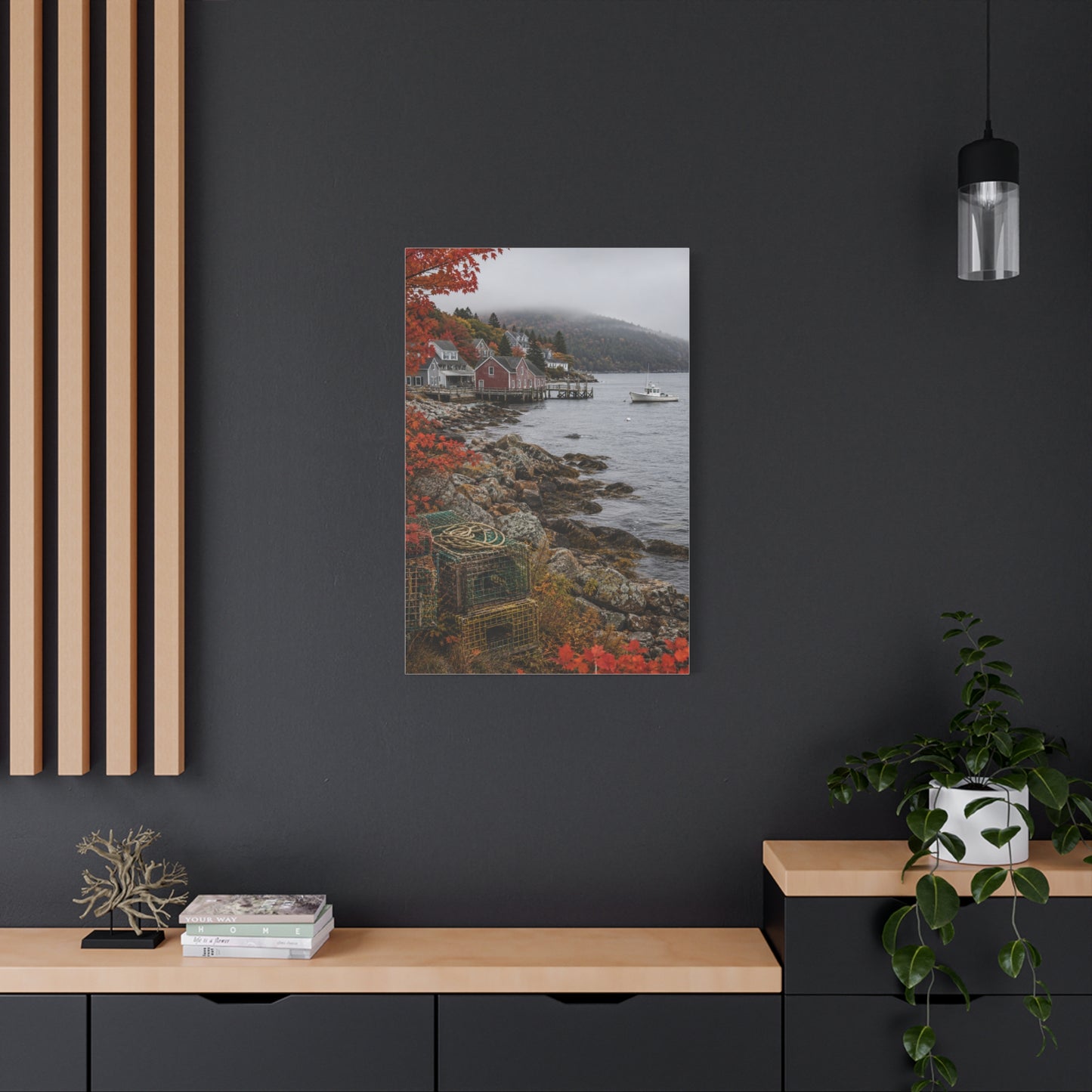 Bar Harbor Maine Coastal Autumn Wall Art & Canvas Print