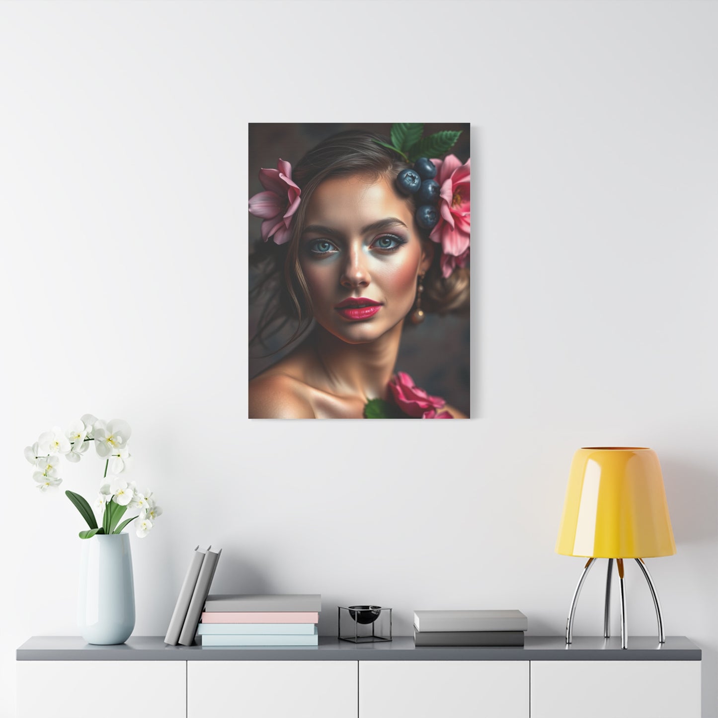 Supreme Blush and Blueberry Art Collection Wall Art & Canvas Print
