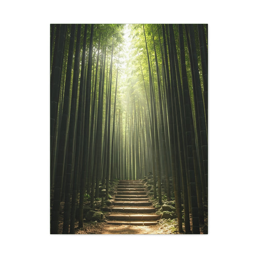 Bamboo Path of Tranquility Wall Art & Canvas Prints