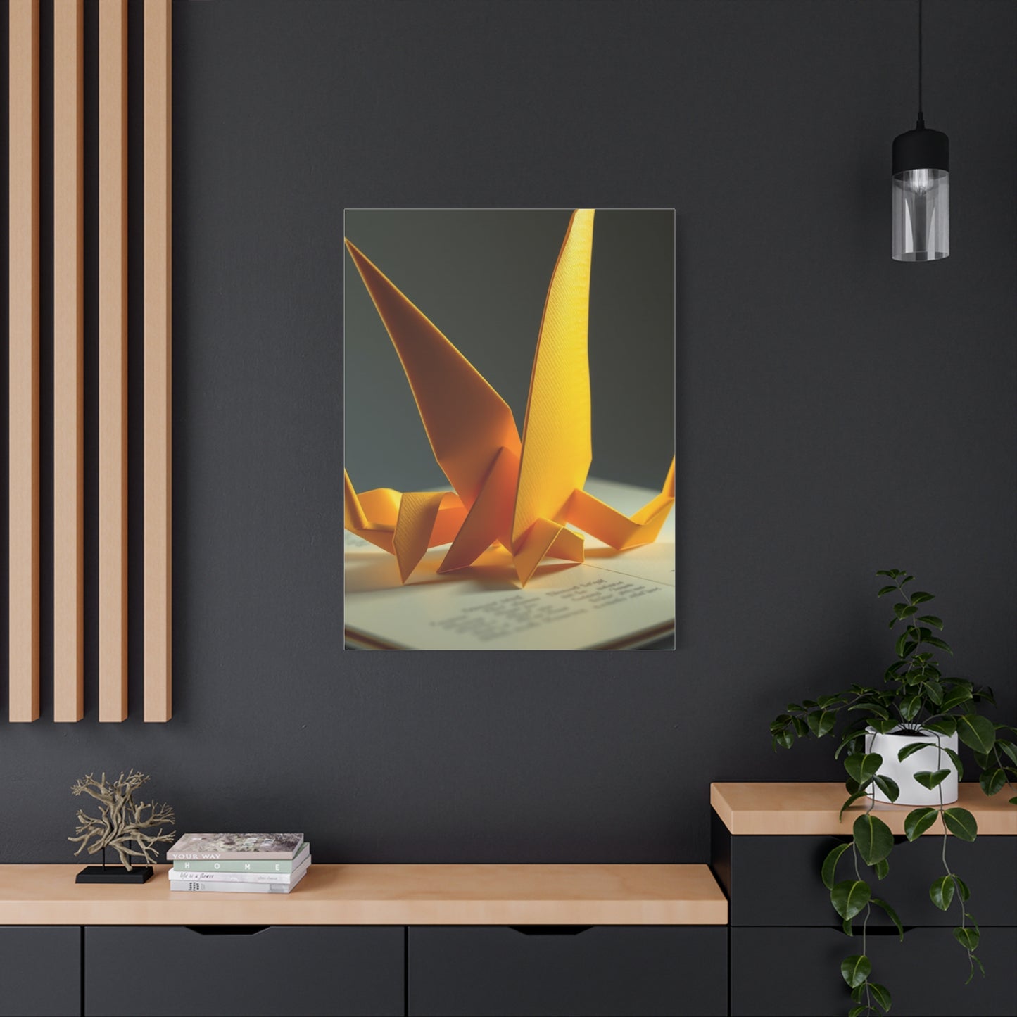 Origami Enchantment Canvas Wall Art & Canvas Print