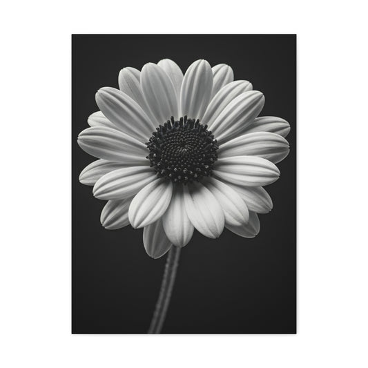Bold Daisy Contrast Portrait Wall Art & Canvas Prints
