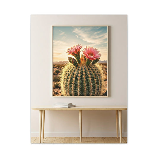 Barrel Cactus Desert Bloom Gallery Wall Art & Canvas Prints