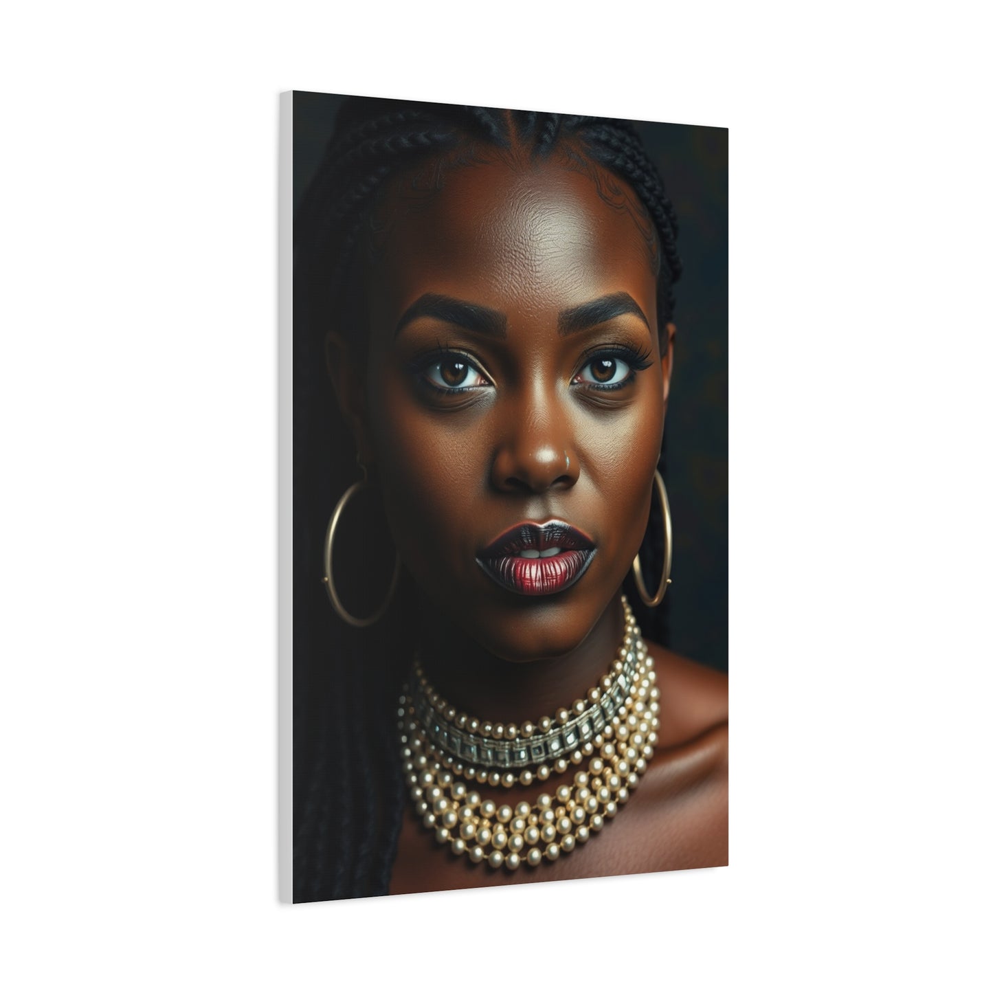 Masterpiece Domonique Brown Art Vision Wall Art & Canvas Print