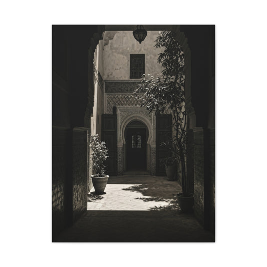 Moorish Courtyard Archway Light Wall Art & Canvas Prints