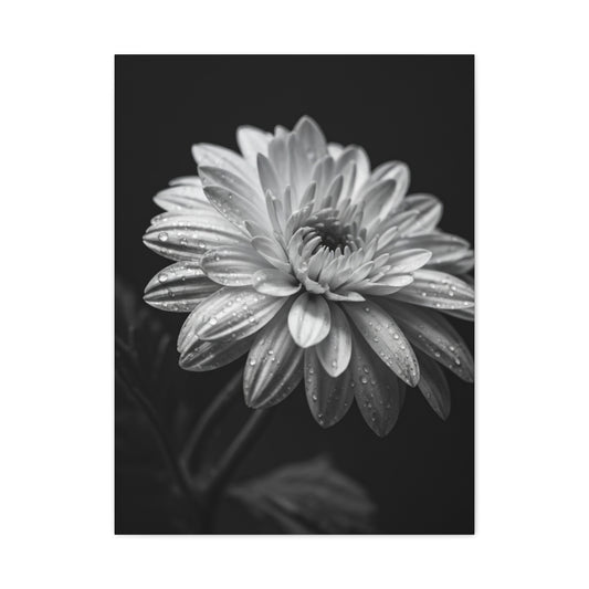 Peony Elegance in Monochrome Wall Art & Canvas Prints