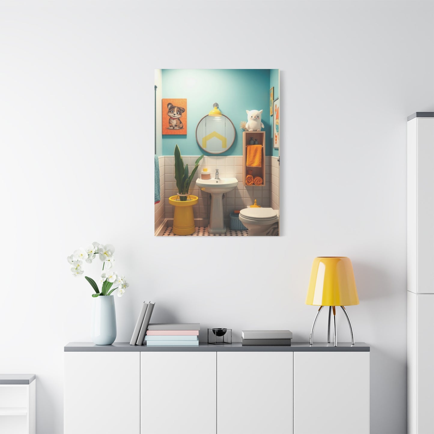 Supreme Kid’s Bathroom Art Collection Wall Art & Canvas Print