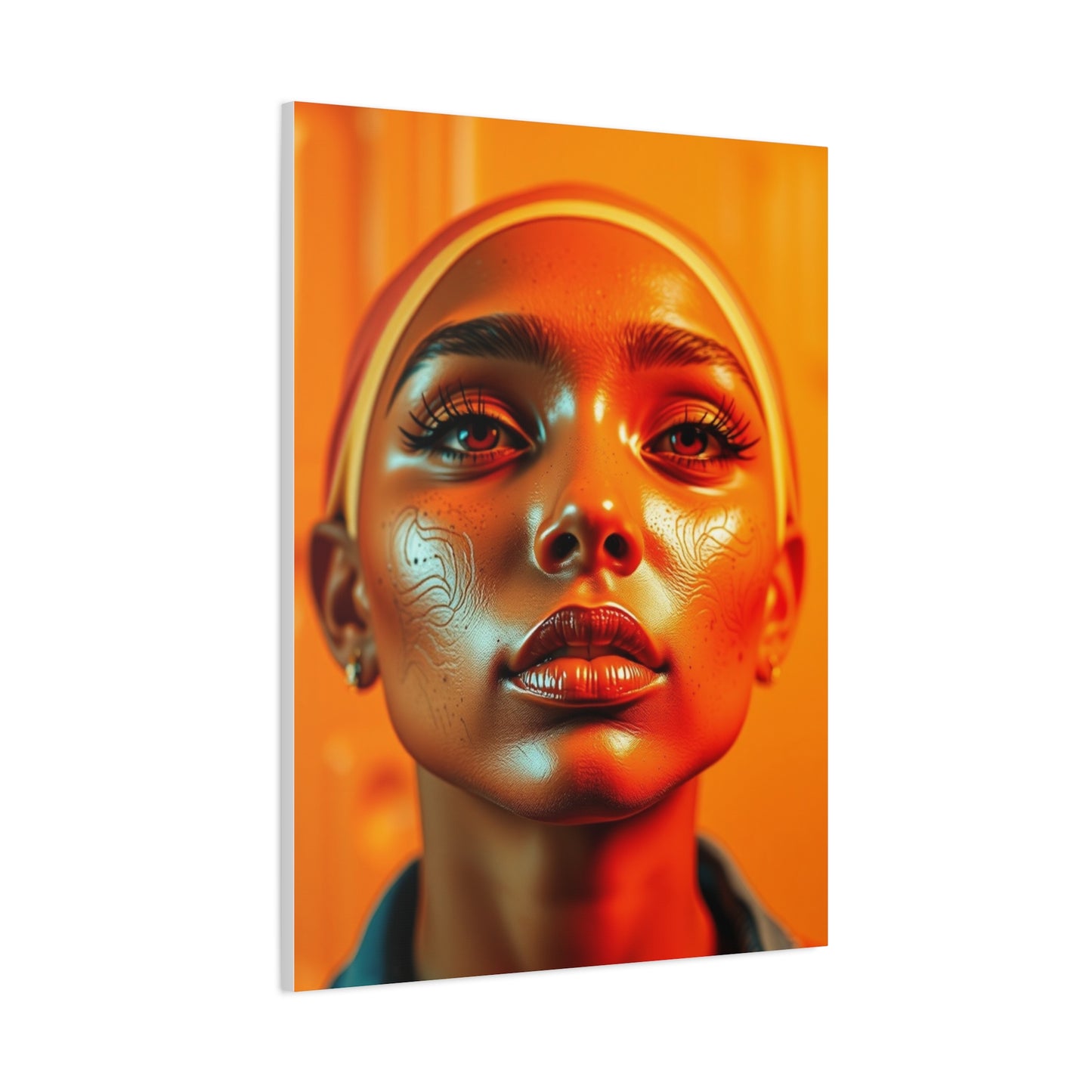 Pop of Orange Art Luxury Canvas Wall Art & Canvas Print