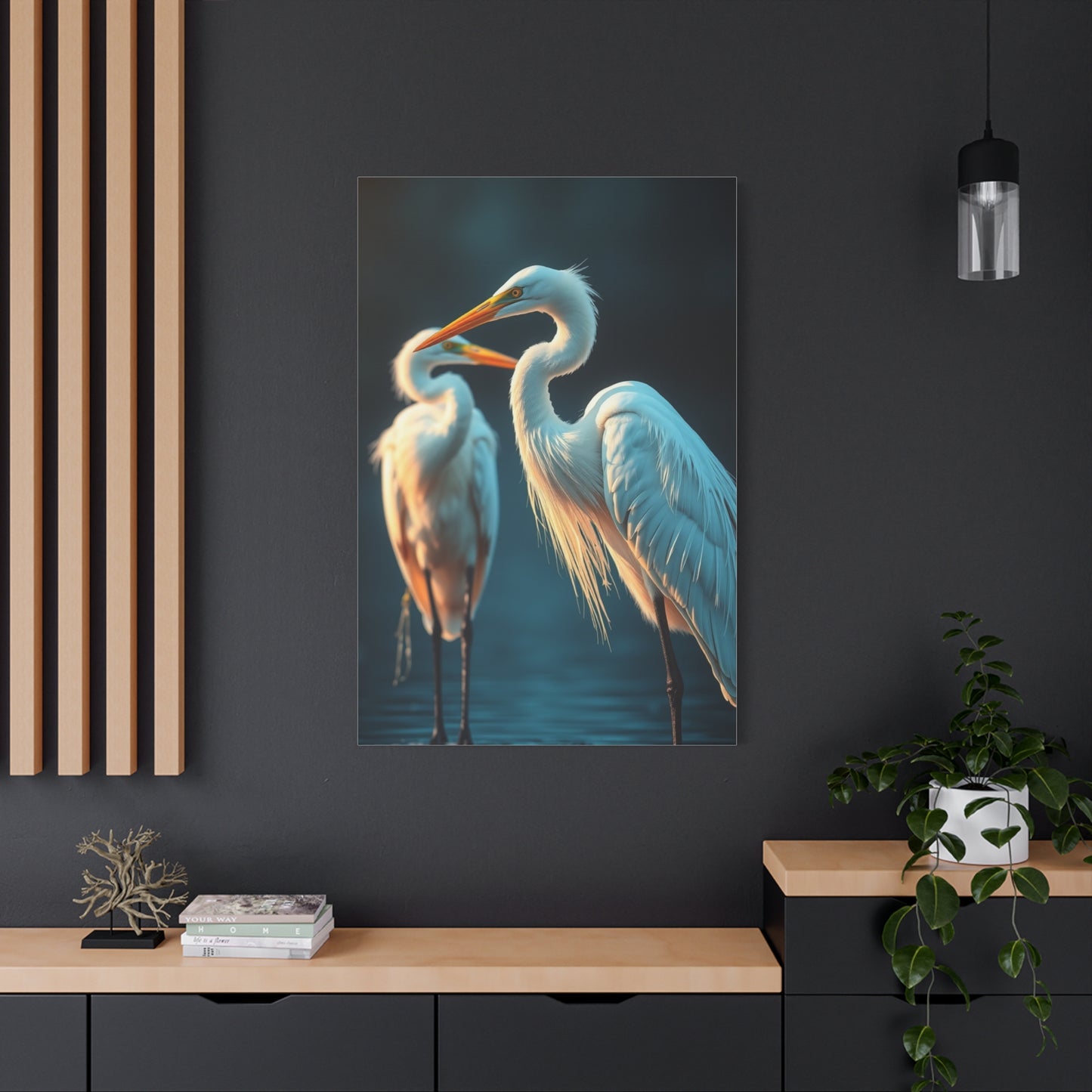 Herons and Egrets Art Refined Canvas Wall Art & Canvas Print